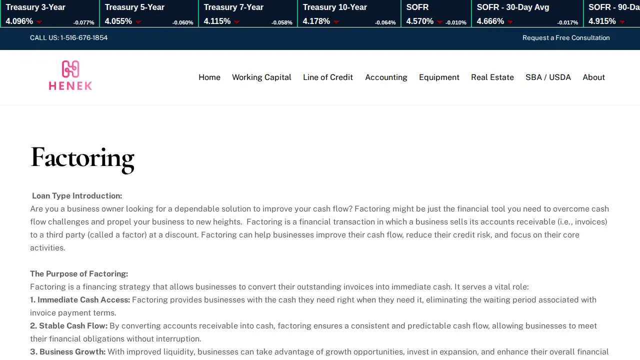 Henek Consulting Inc page