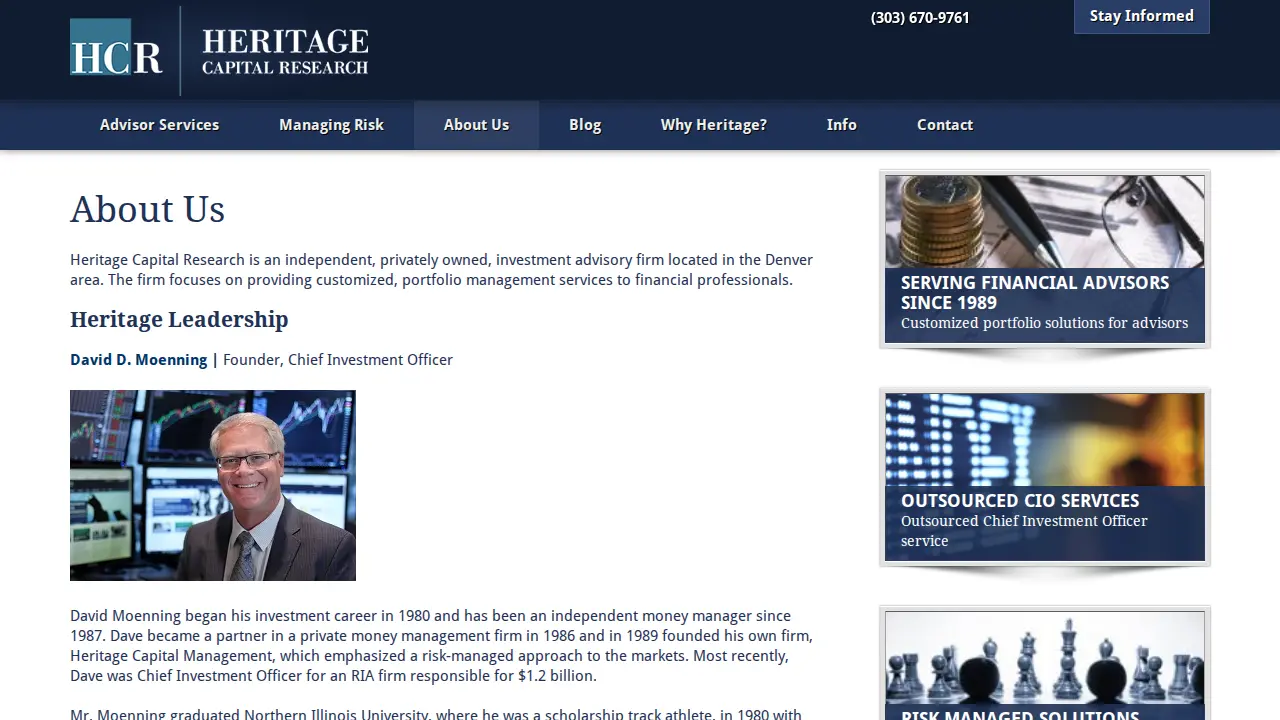 Heritage Capital Research page