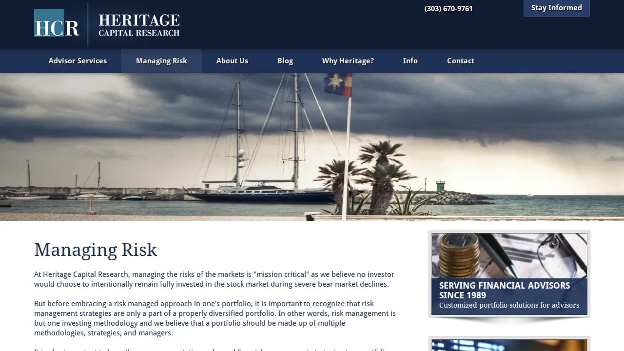 Heritage Capital Research page