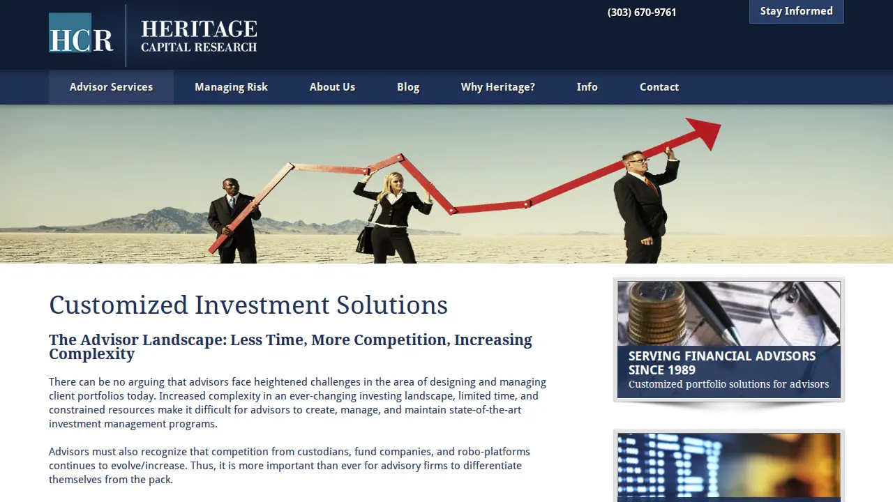 Heritage Capital Research page