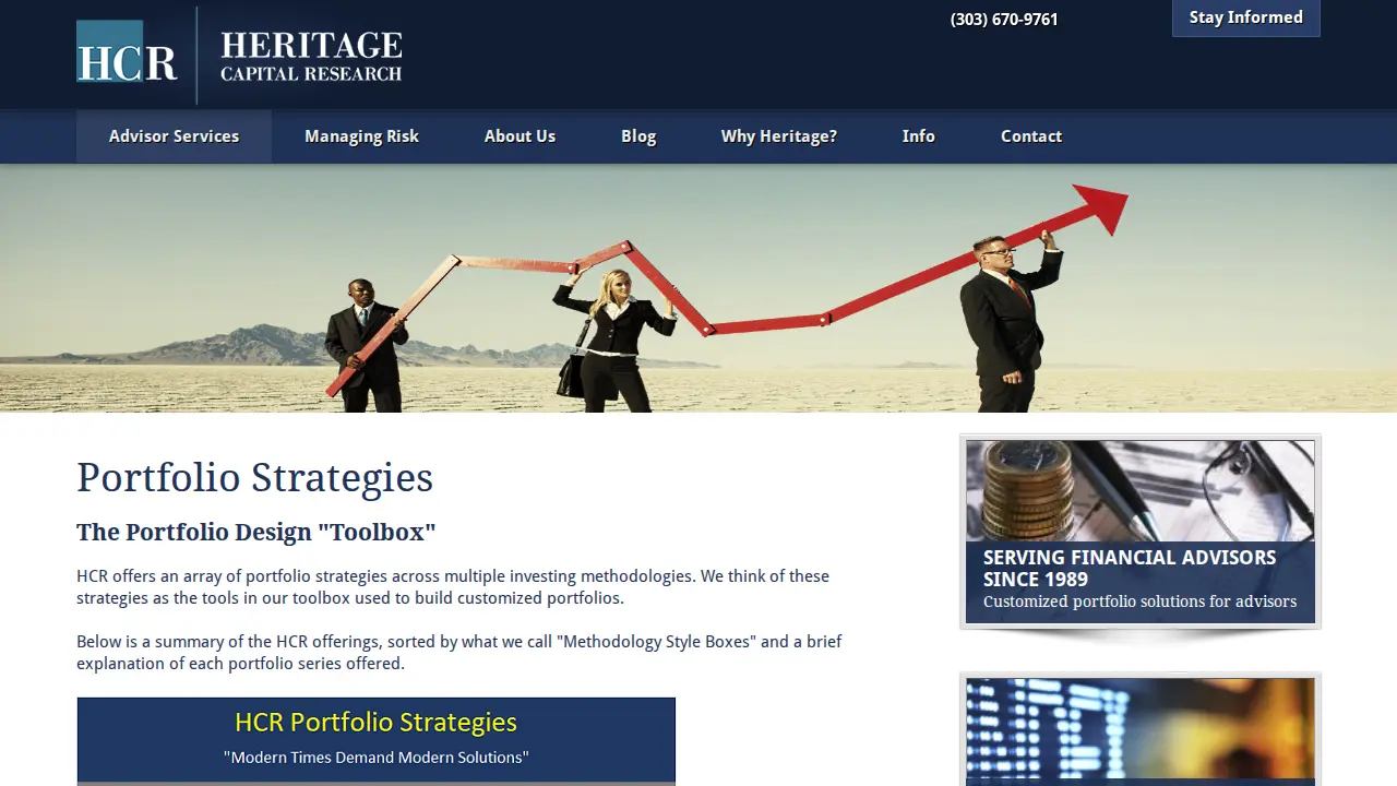 Heritage Capital Research page