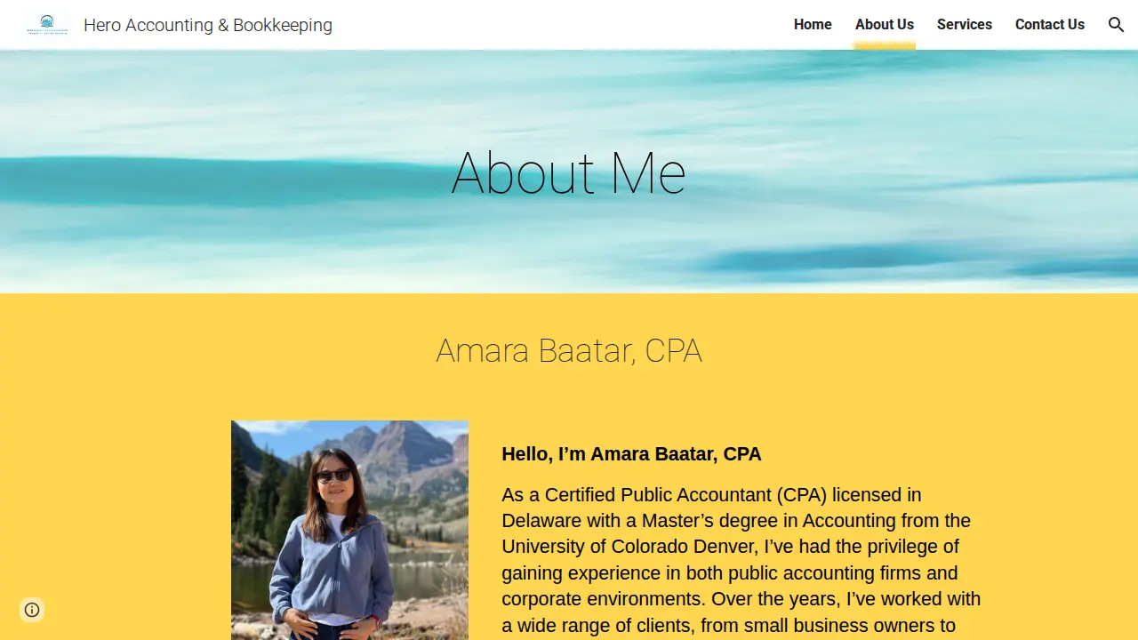 Hero Accounting & Bookkeeping page