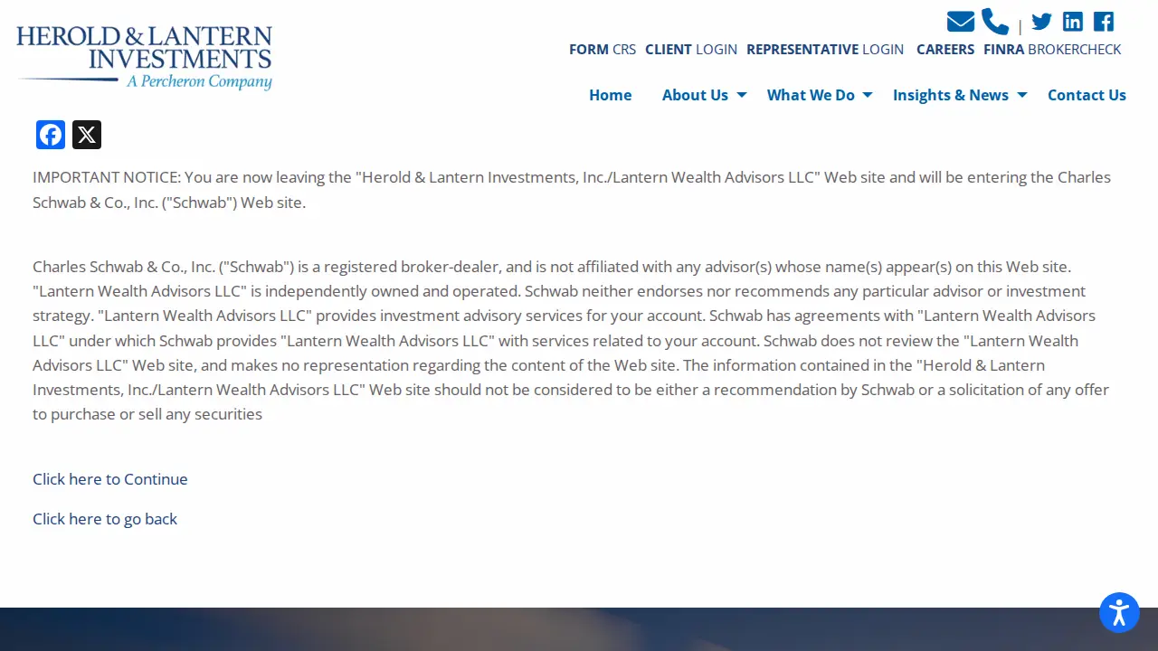 Herold & Lantern Investments page