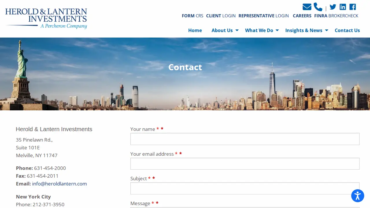 Herold & Lantern Investments page