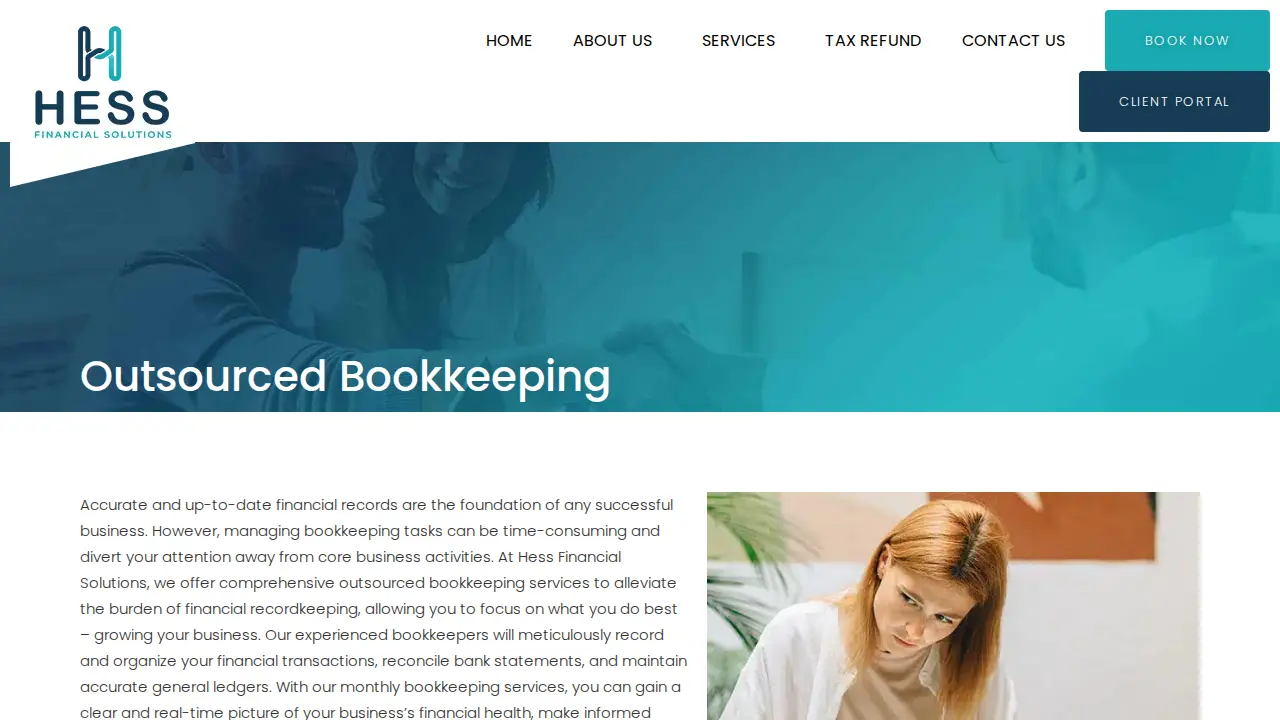 Hess Financial Solutions page