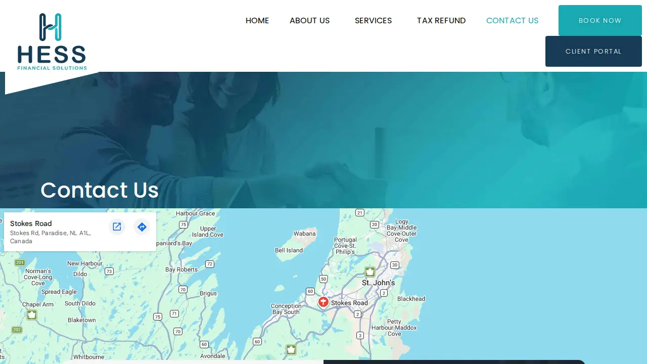 Hess Financial Solutions page