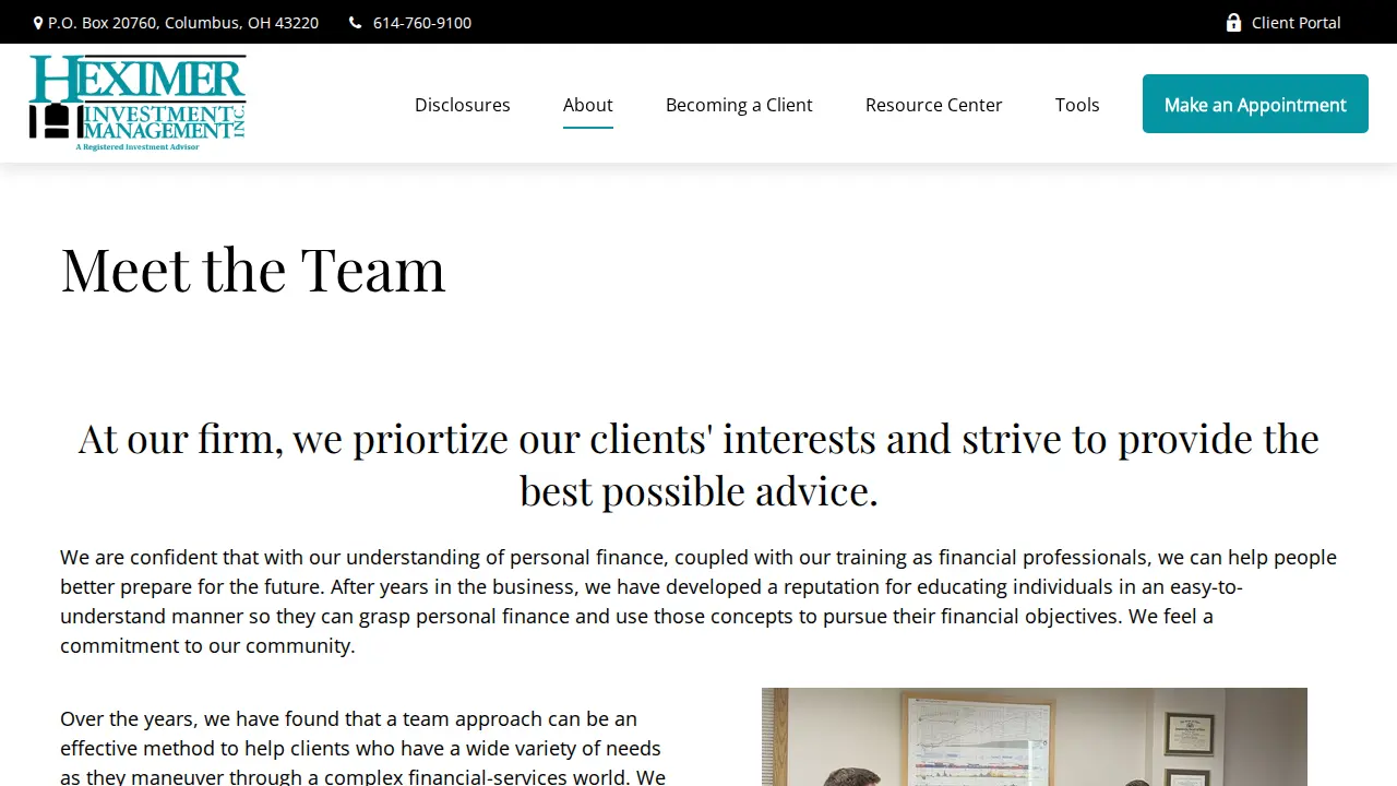 Heximer Investment Management, Inc. page