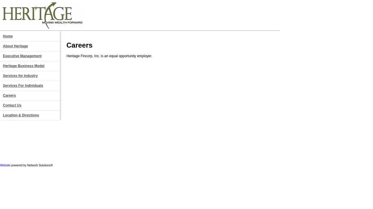 Heritage Fincorp Inc page