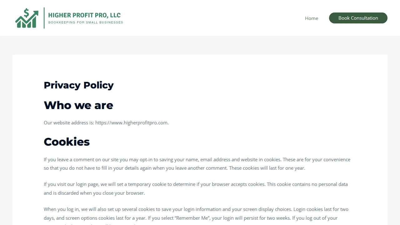 Higher Profit Pro, LLC page