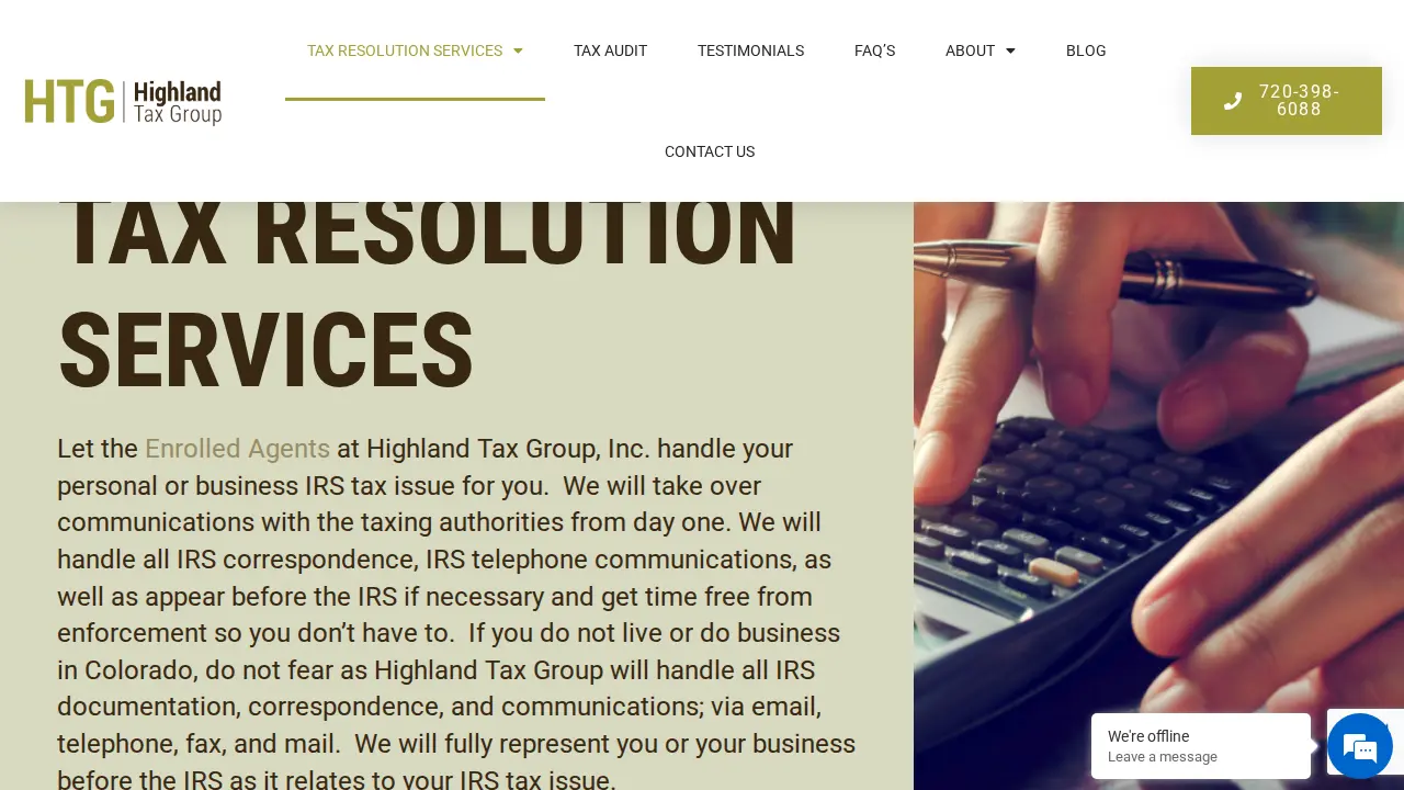 Highland Tax Group, Inc. page