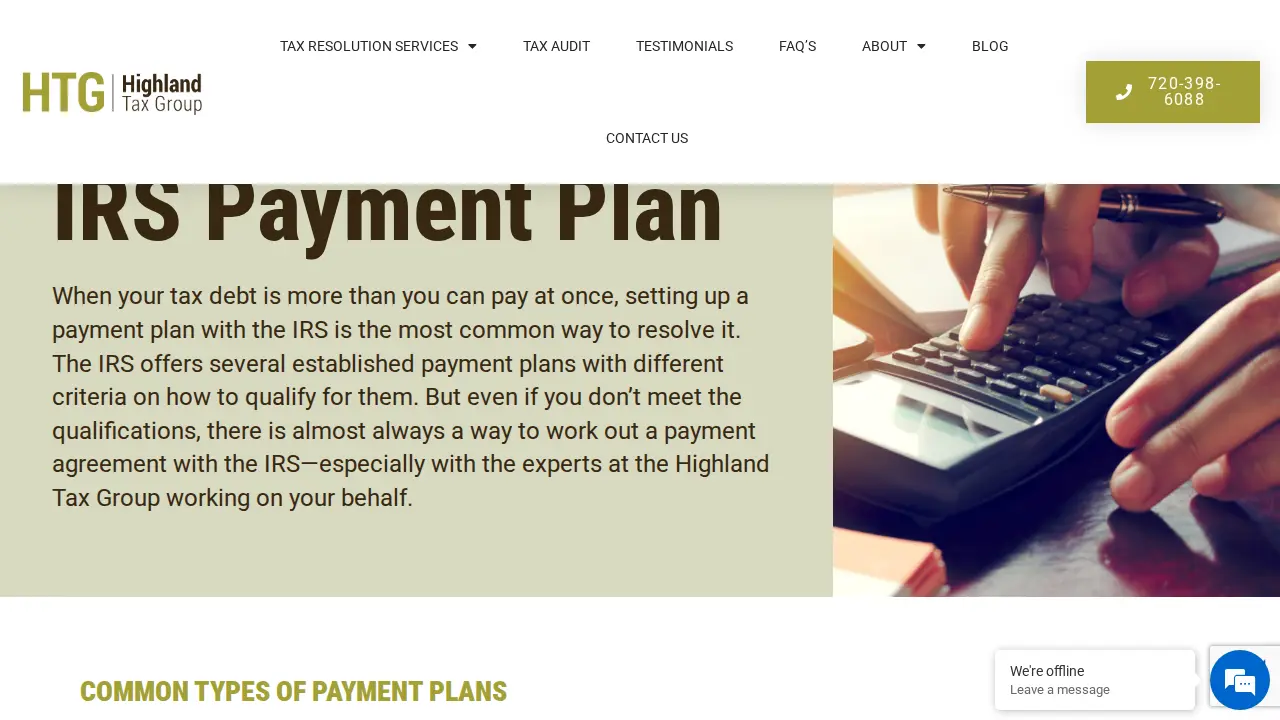 Highland Tax Group, Inc. page