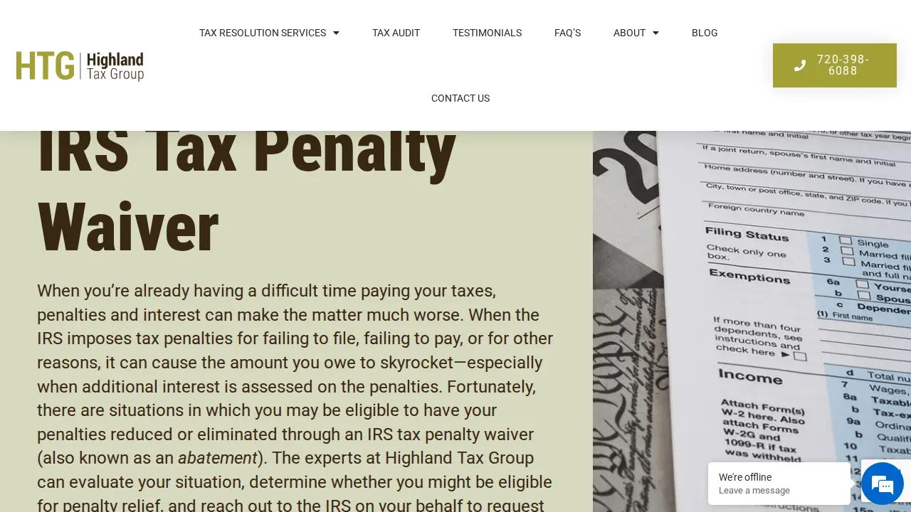 Highland Tax Group, Inc. page