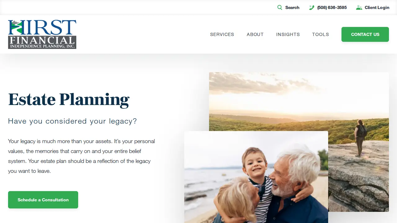 Hirst Financial Independence Planning, Inc. page