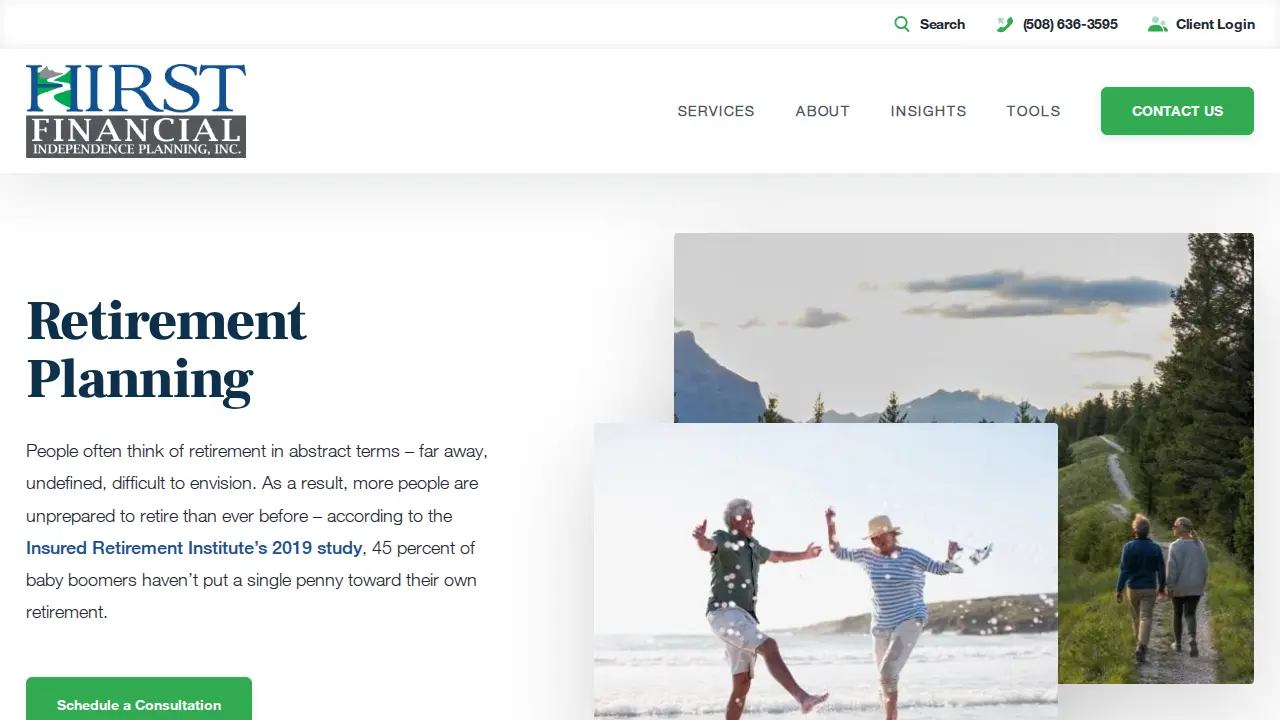 Hirst Financial Independence Planning, Inc. page
