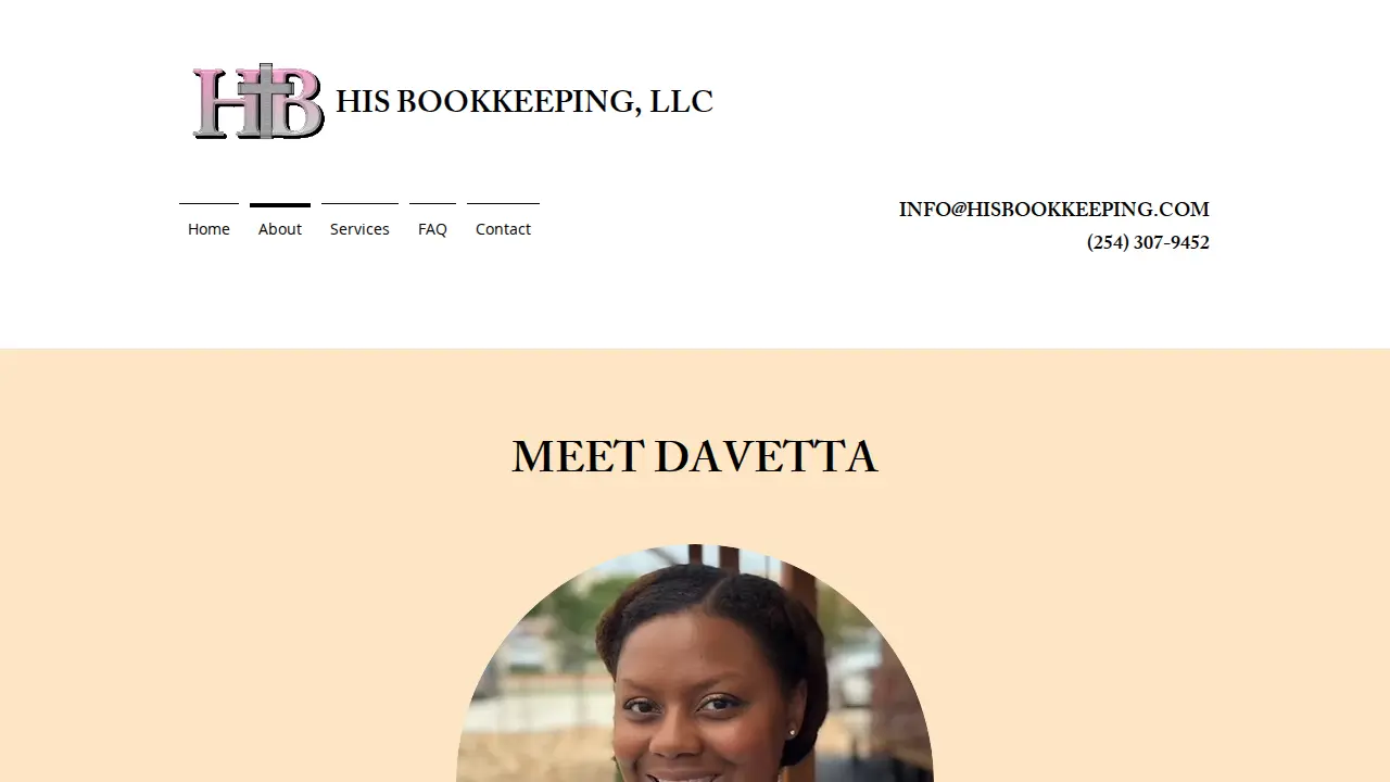 His Bookkeeping, LLC page