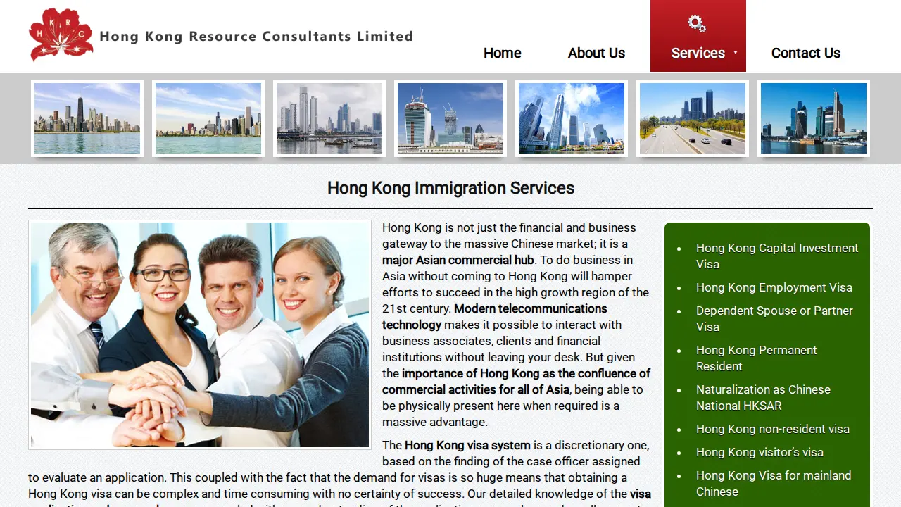 Hong Kong Resource Consultants page