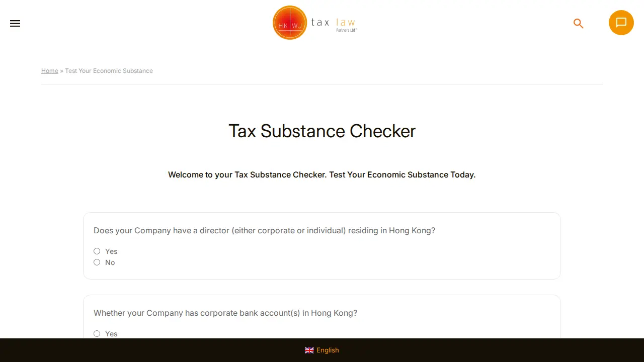 HKWJ Tax Law & Partners Limited - Advisory, Consultancy, Law Services, Tax Filings page