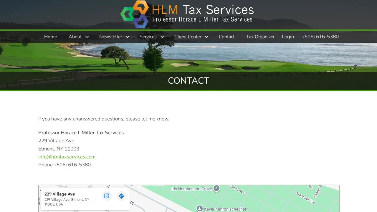 Professor Horace L Miller Tax Services