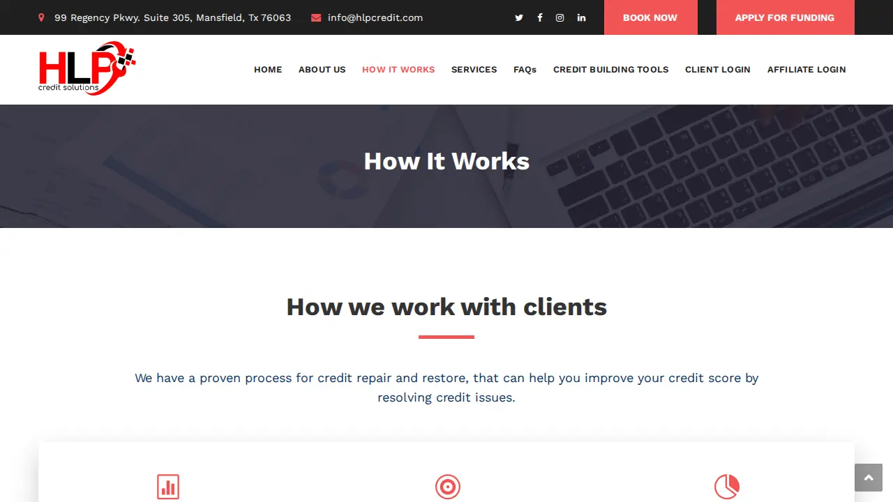 HLP Credit Solutions page