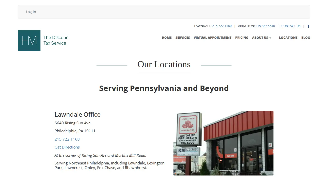 H&M Tax Service page