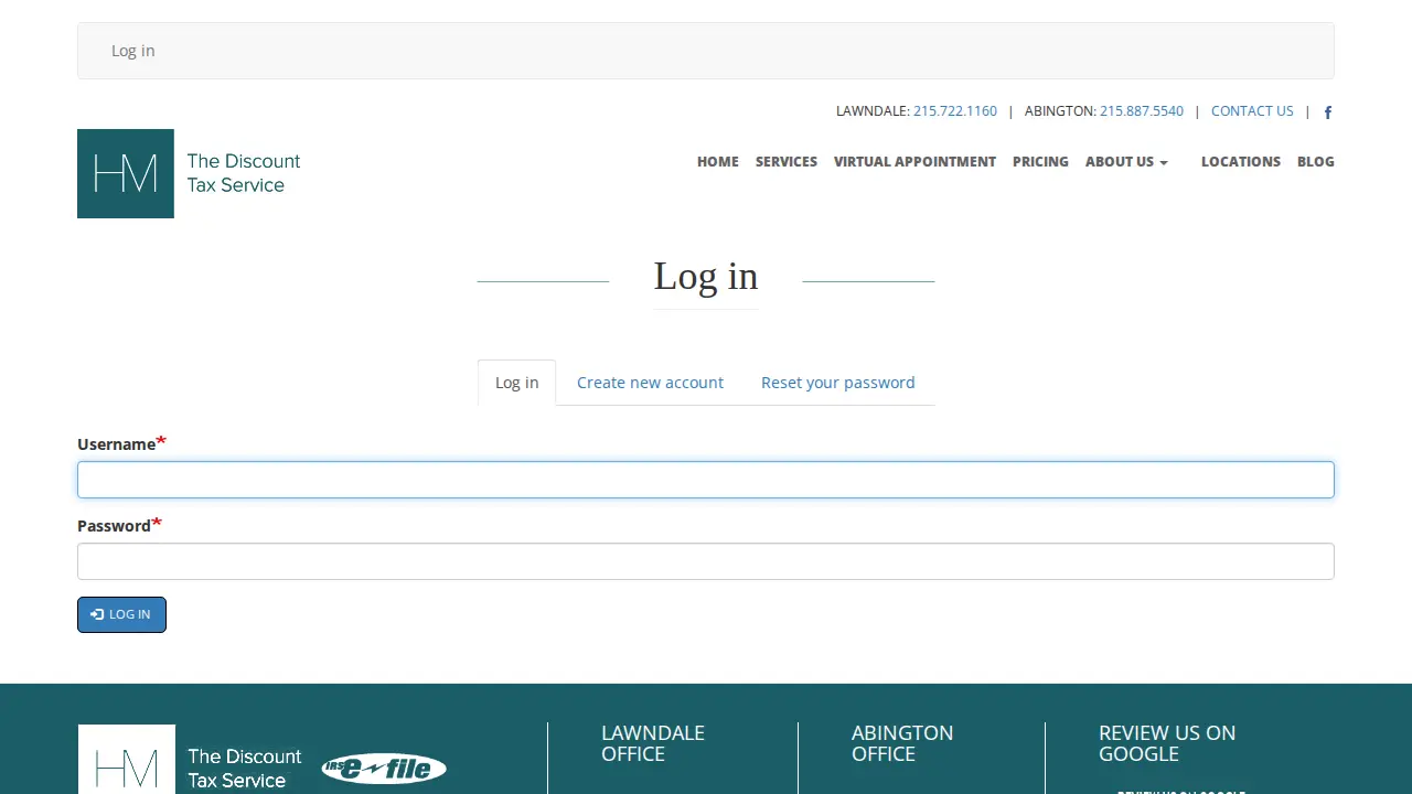 H&M Tax Service page