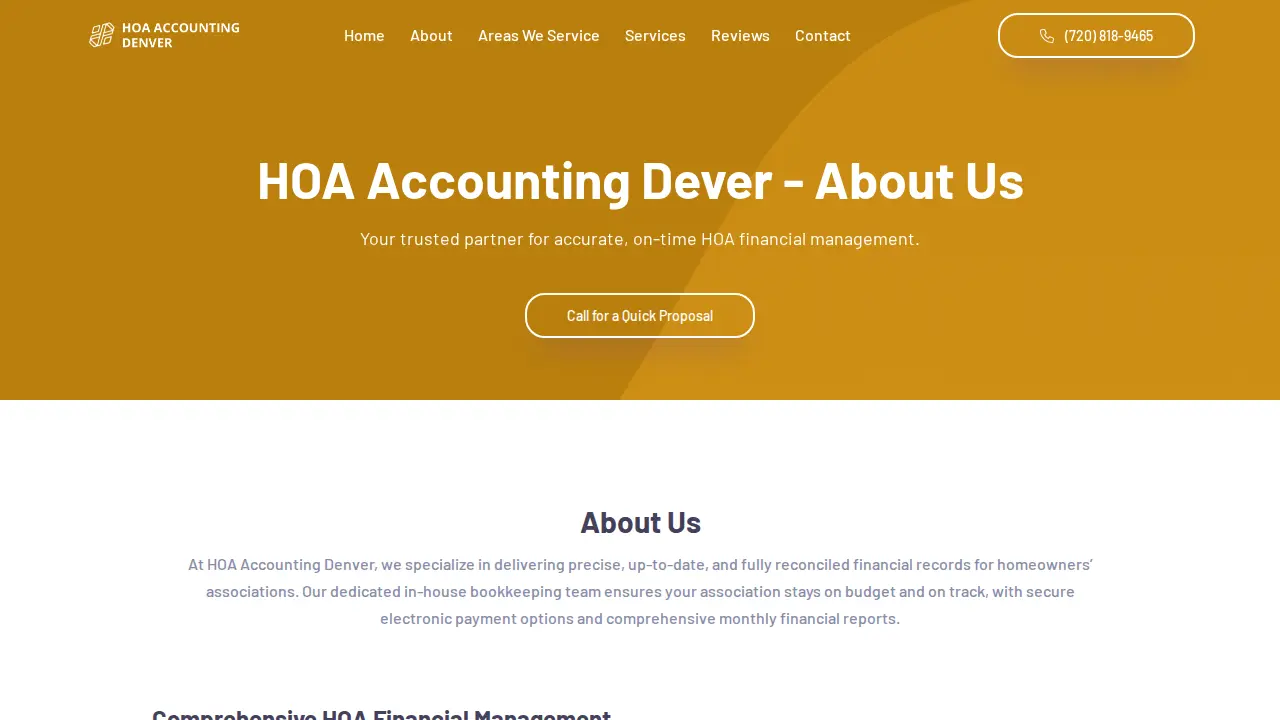 HOA Accounting Company page