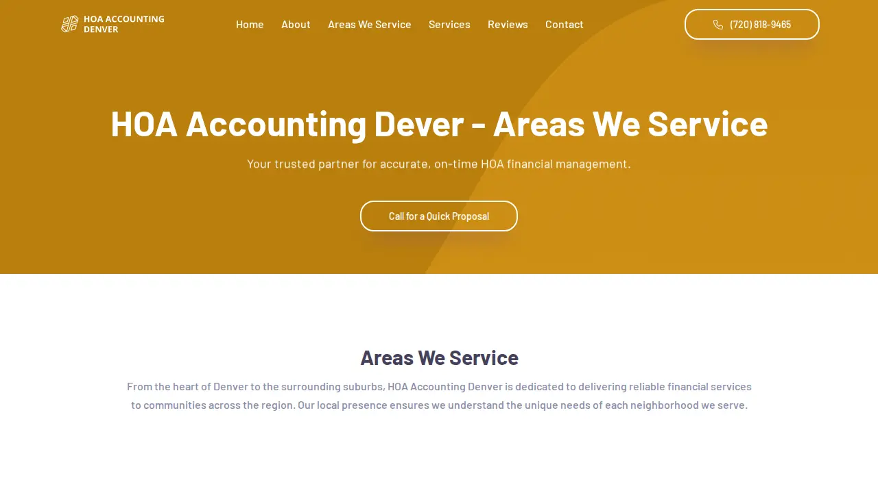 HOA Accounting Company page