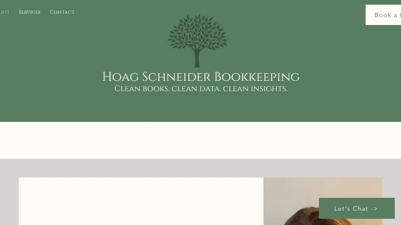 Hoag Schneider Bookkeeping page