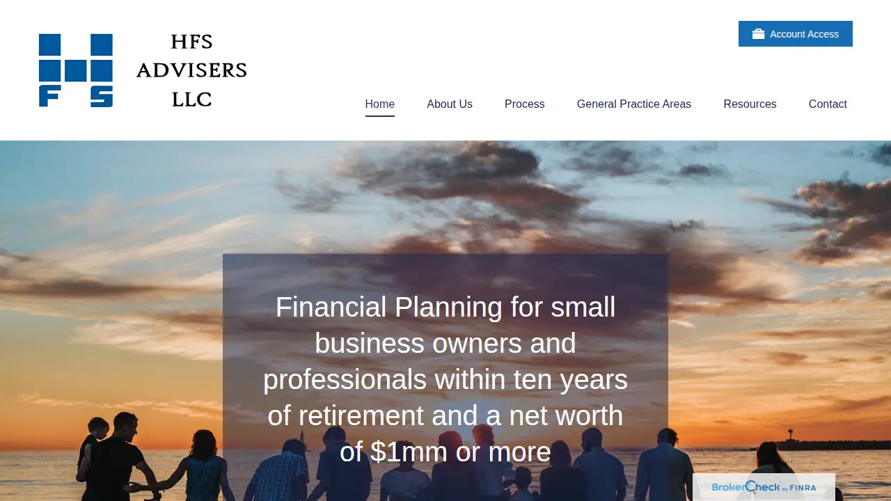 HFS Advisers page