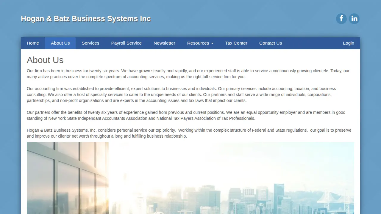 Hogan & Batz Business Systems page