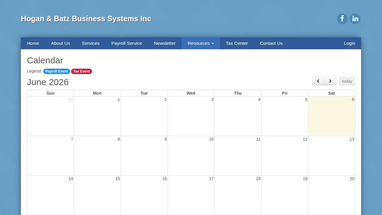 Hogan & Batz Business Systems page