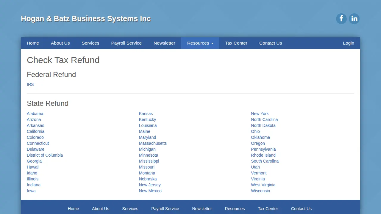 Hogan & Batz Business Systems page