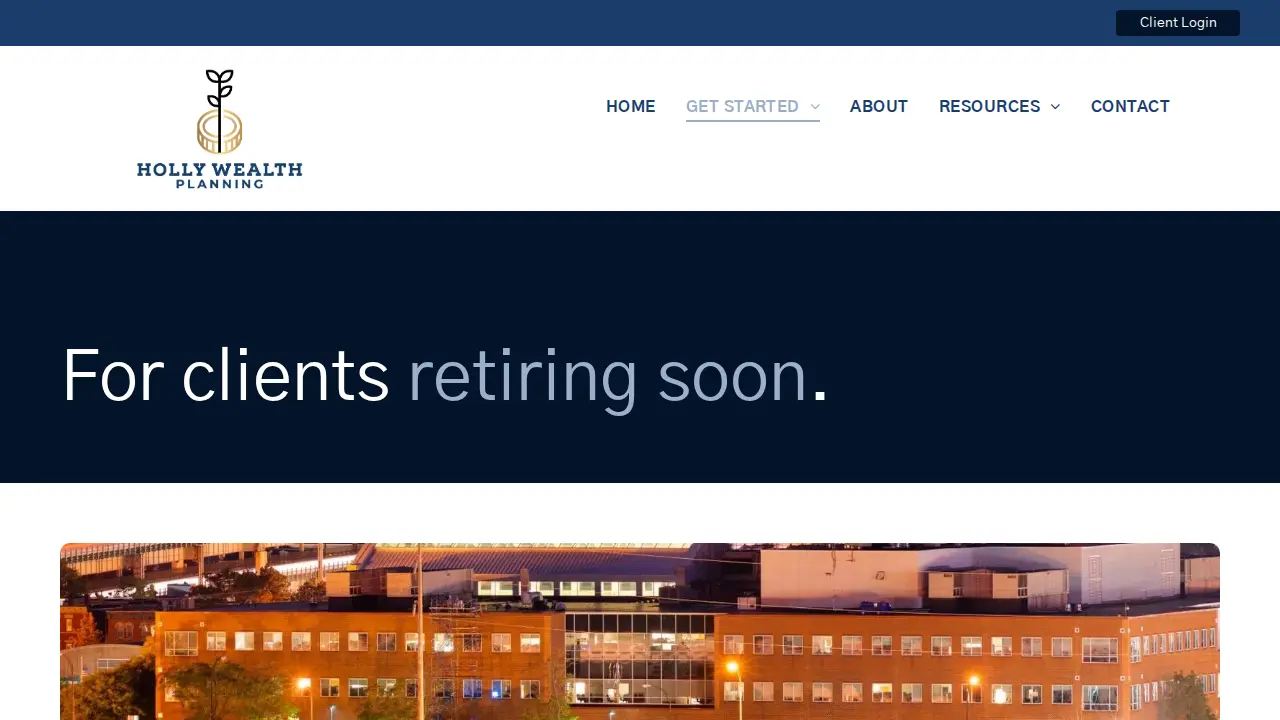 Holly Wealth Planning page