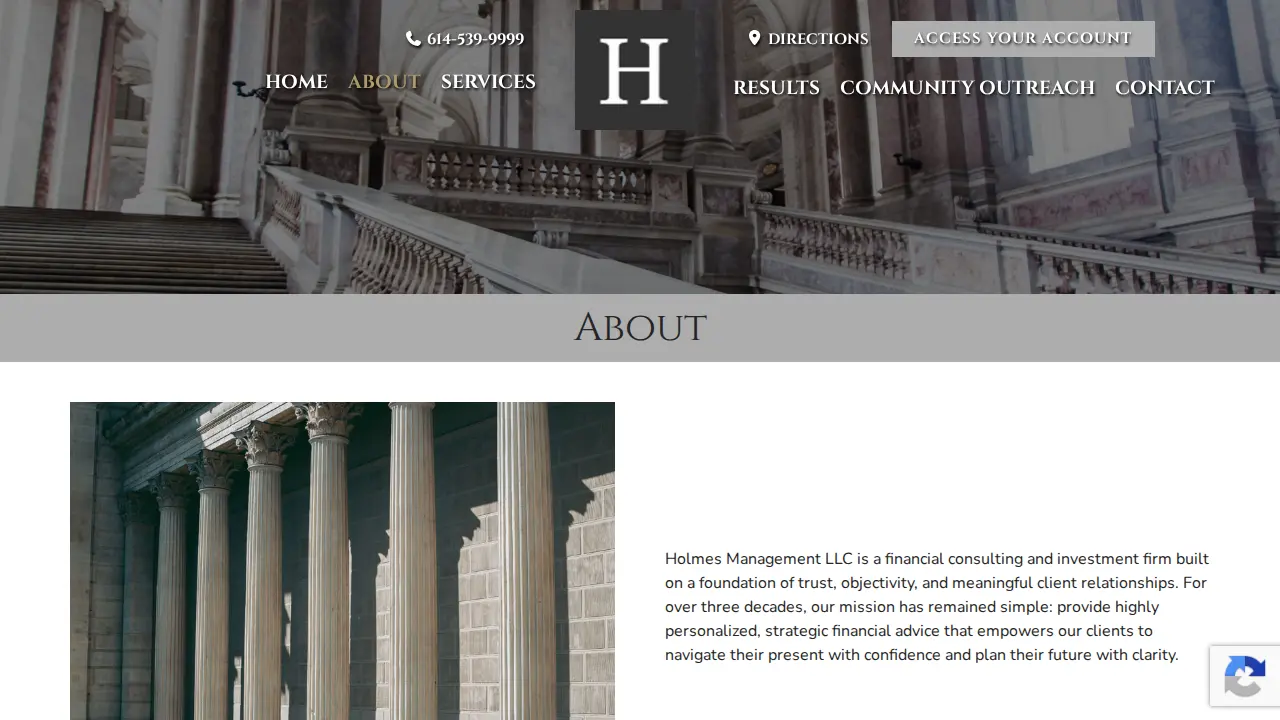 Holmes Management LLC page