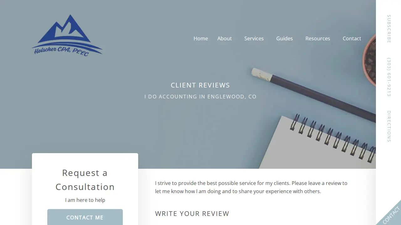 Holscher CPA PLLC page
