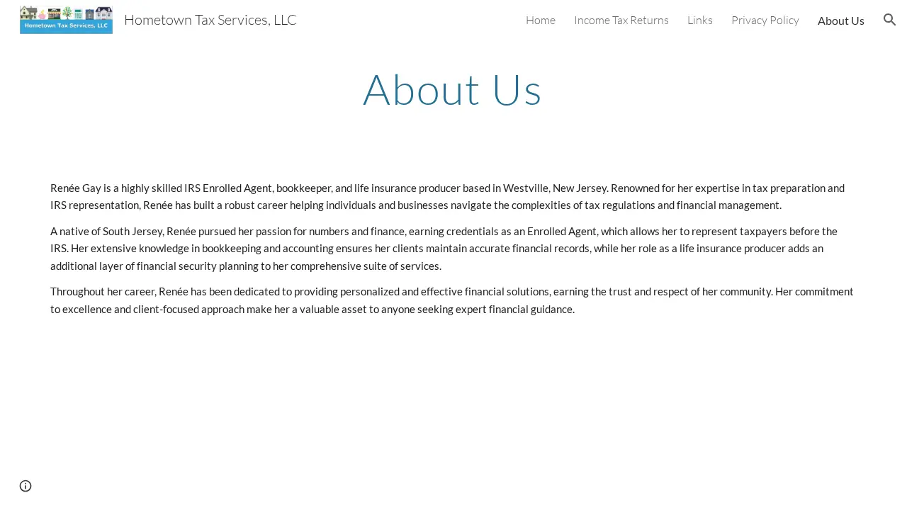 Hometown Tax Services LLC page