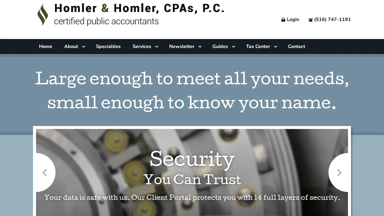 Homler & Homler CPAs, P.C. page