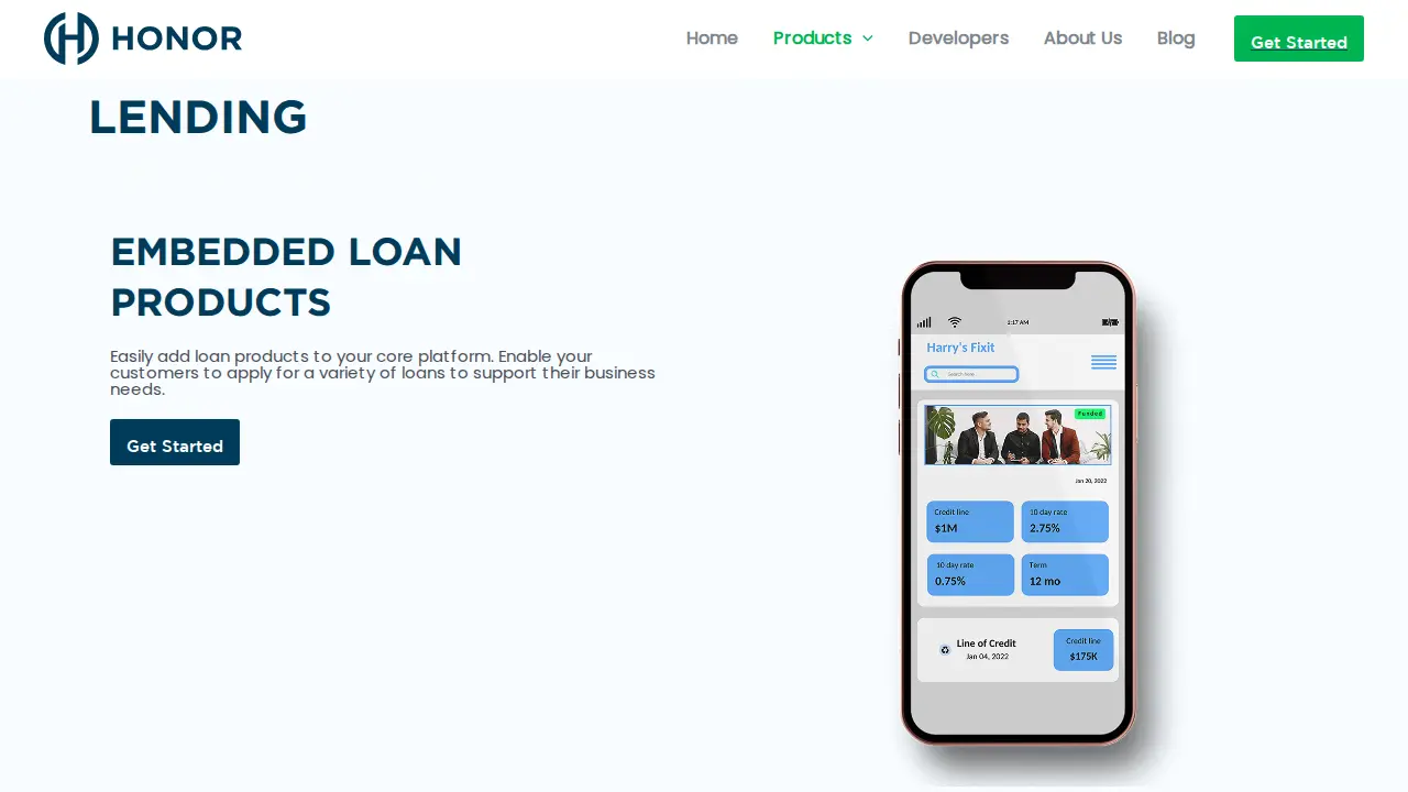 HONOR payment solutions page