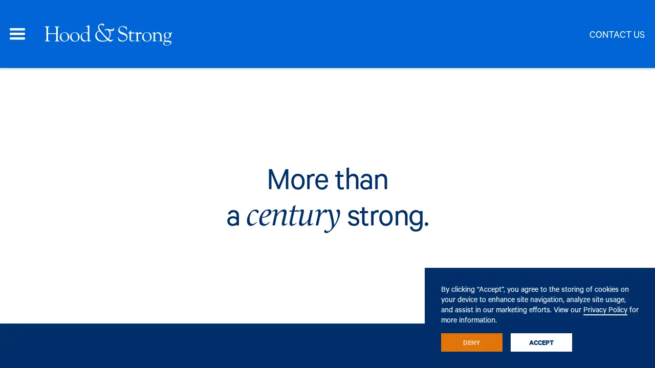 Hood & Strong LLP page