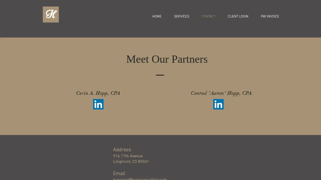 Hopp Consulting LLC - CPAs page