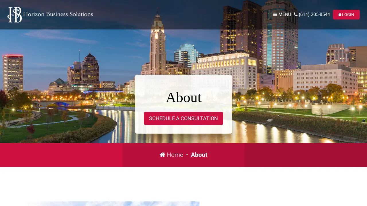 Horizon Business Solutions page