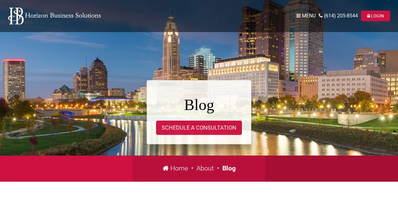 Horizon Business Solutions page