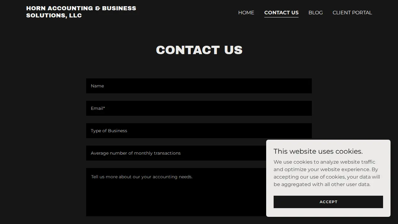 Horn Accounting & Business Solutions, LLC page
