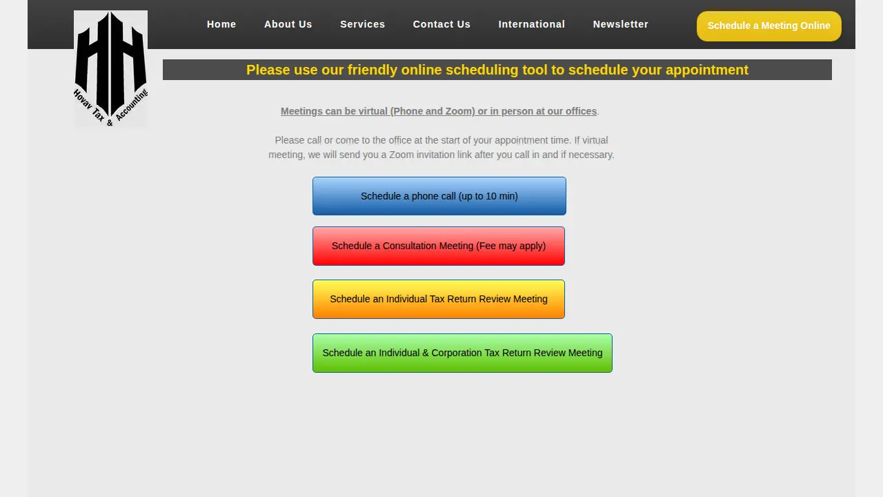 Hovav Tax page