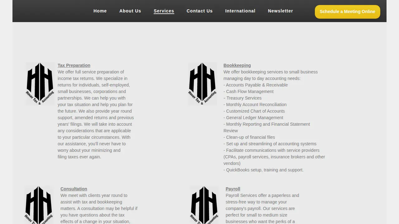 Hovav Tax page