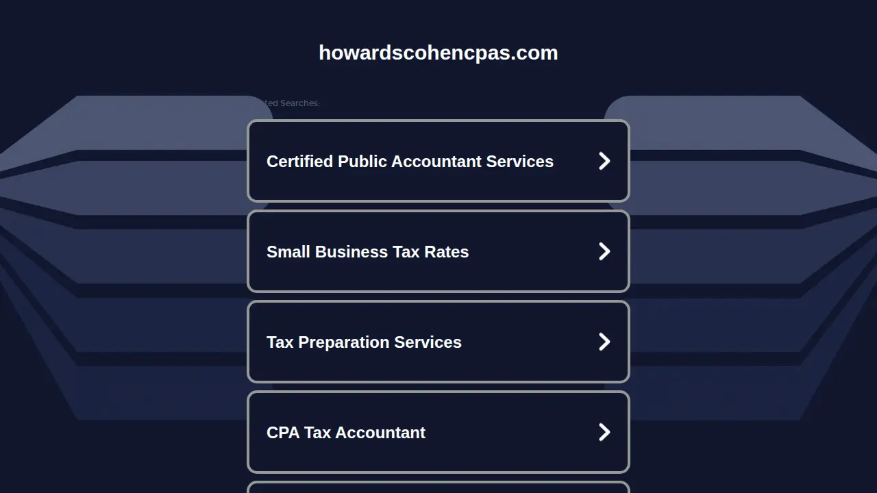 Howard S Cohen PC, CPA page