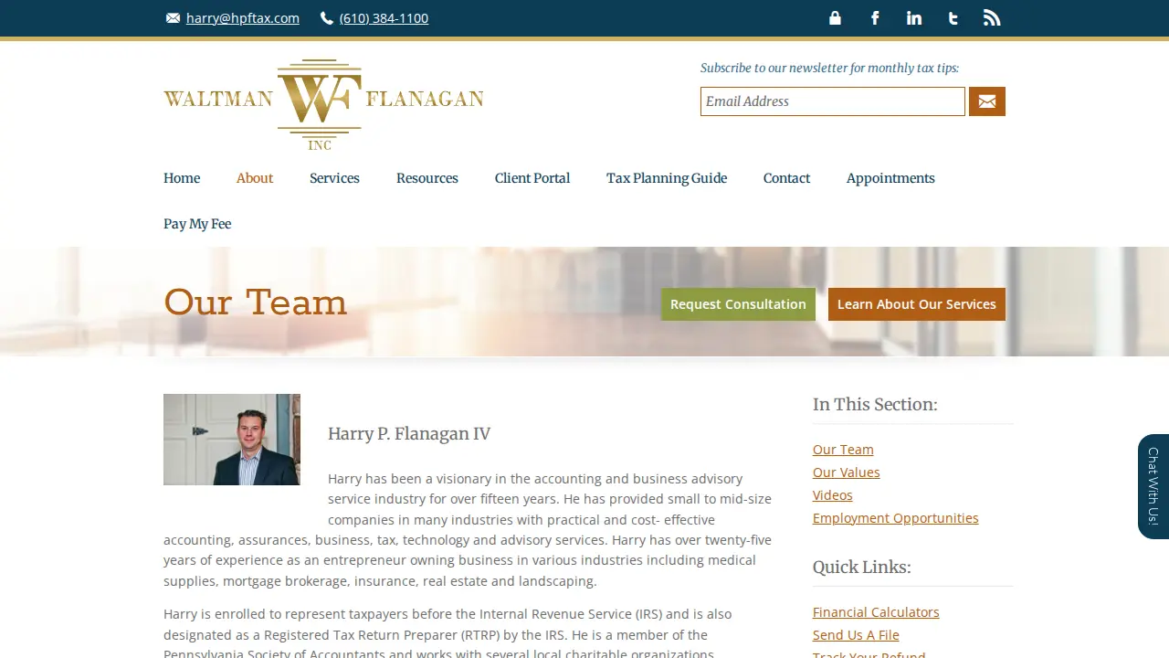 Flanagan & Associates Inc. page