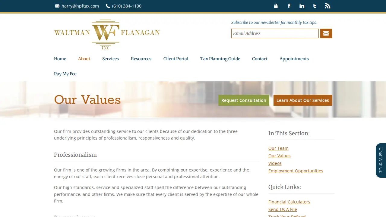 Flanagan & Associates Inc. page
