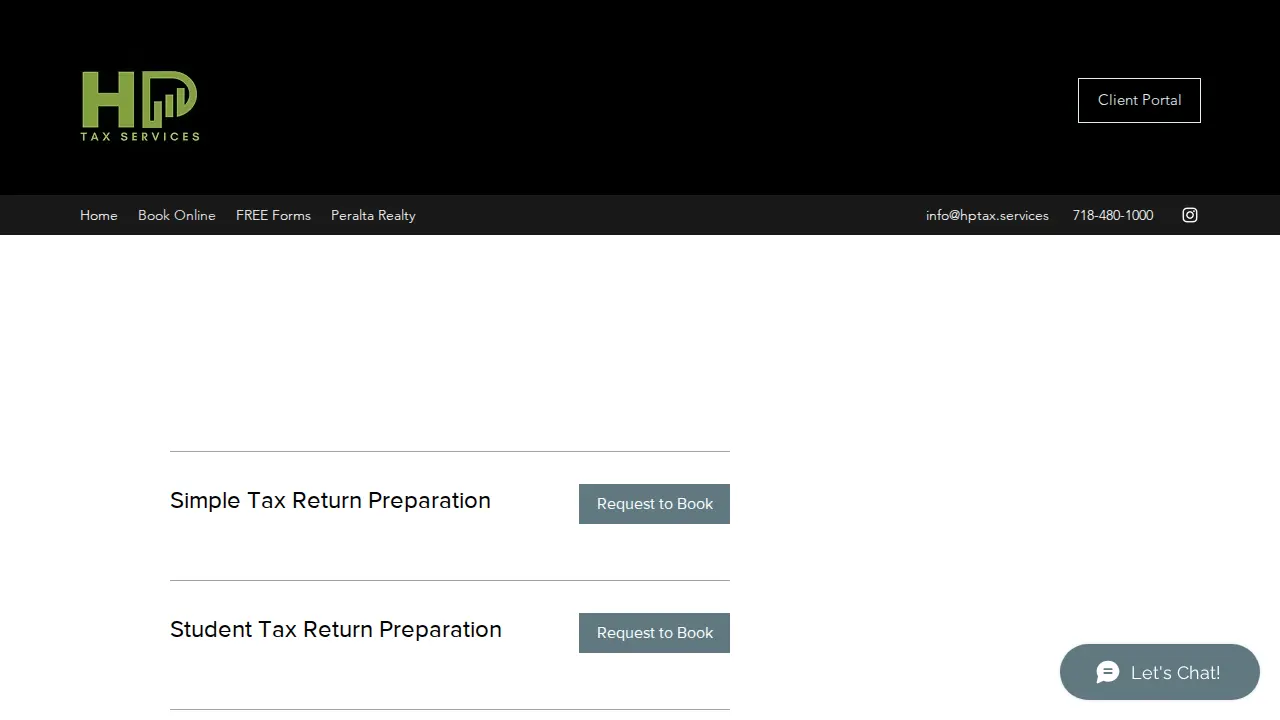 HP Tax Services LLC page