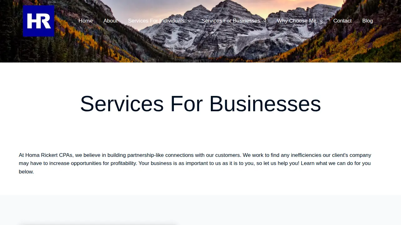 Homa-Rickert, CPA page